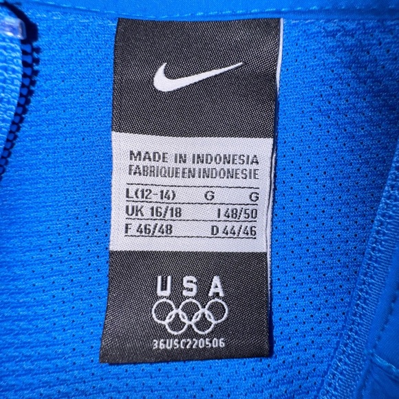 Team USA Paralympic blue jacket by Nike Dri-fit size women's Large EUC - Picture 6 of 13